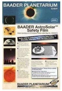 Baader AstroSolar Safety Film OD 5.0 solfilter til teleskop og kamera