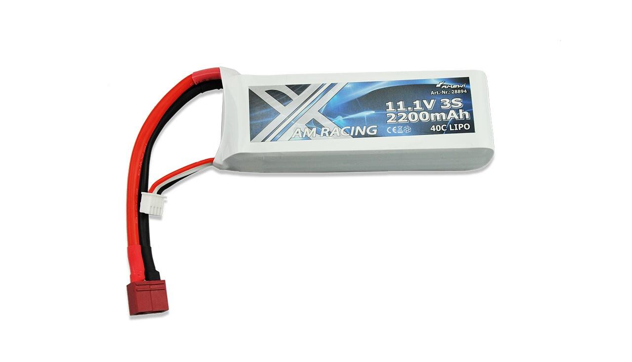 RC LiPo-batteri 3S 11,1 V 2 200 mAh 40C med DEANS