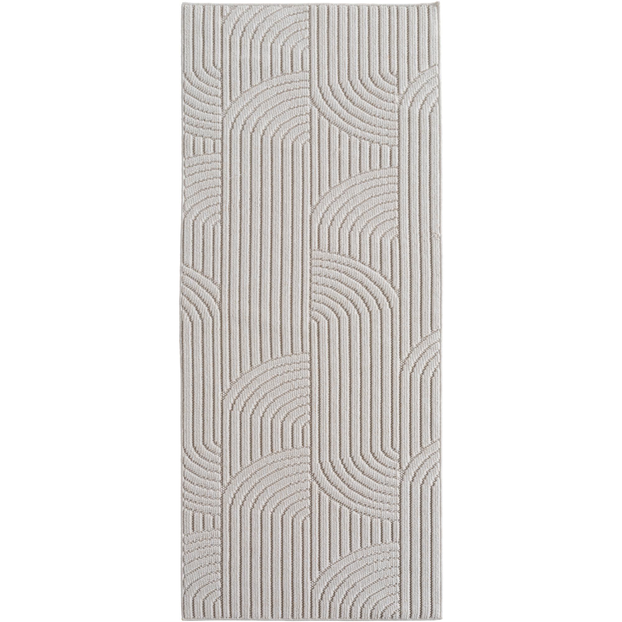 HELIX creme løber i kort luv - 80 x 250 cm