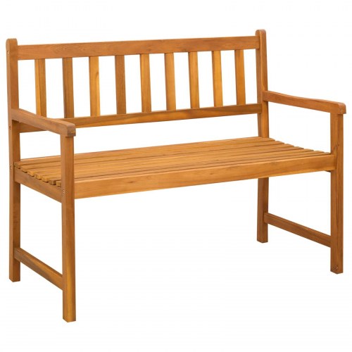 Havebænk i massivt akacietræ 110 x 55 x 90 cm til 2 personer