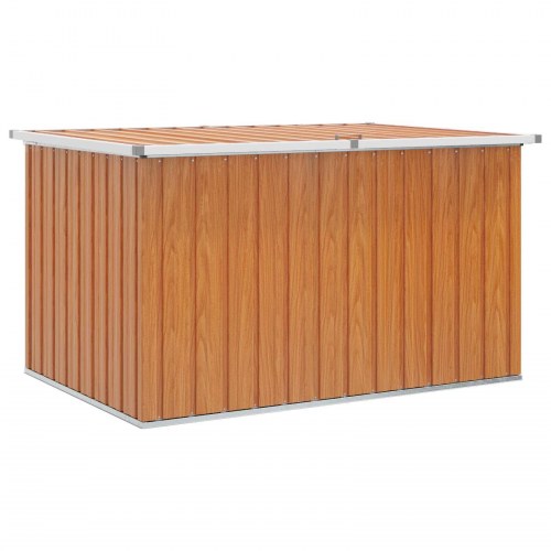 Udendørs opbevaringskasse i galvaniseret stål 150 x 101 x 91 cm trælook