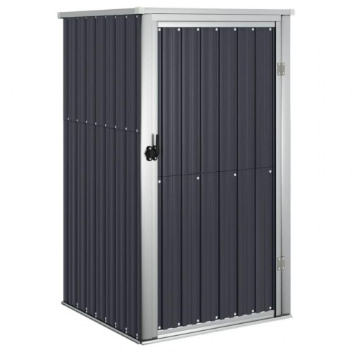 Redskabsskur til haven 88×89×161 cm - galvaniseret stål, antracit (OUTLET A+)
