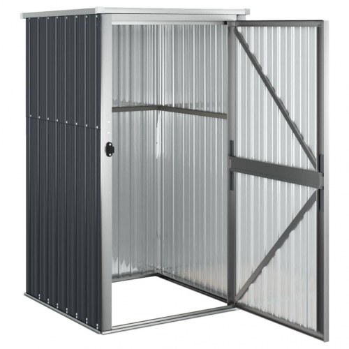 Redskabsskur til haven 88×89×161 cm - galvaniseret stål, antracit (OUTLET A+)