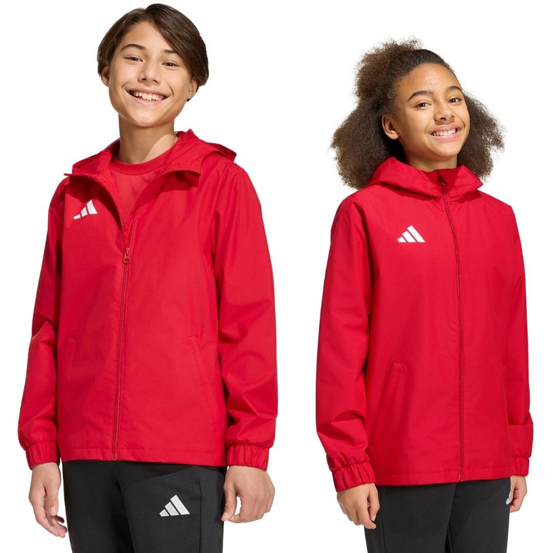 adidas Entrada 26 All Weather børnejakke rød 152 cm