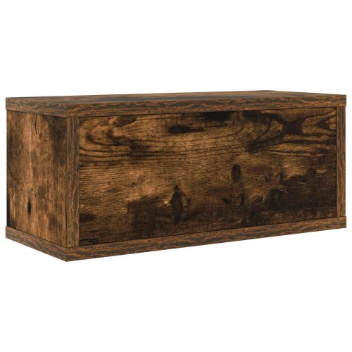 CD opbevaringsrække 2 stk. - røget eg 40 x 17 x 17 cm
