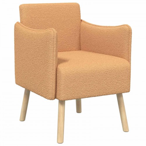 Bouclé-lænestol - beige