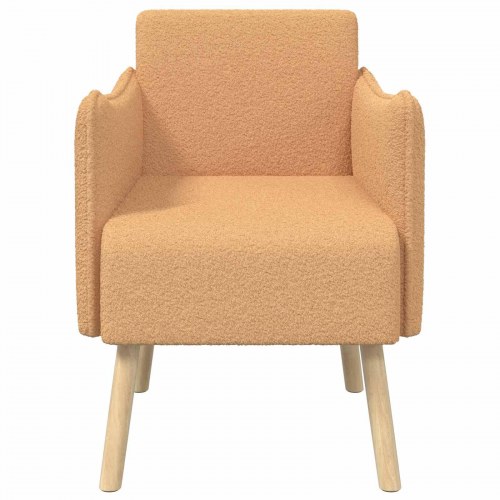 Bouclé-lænestol - beige