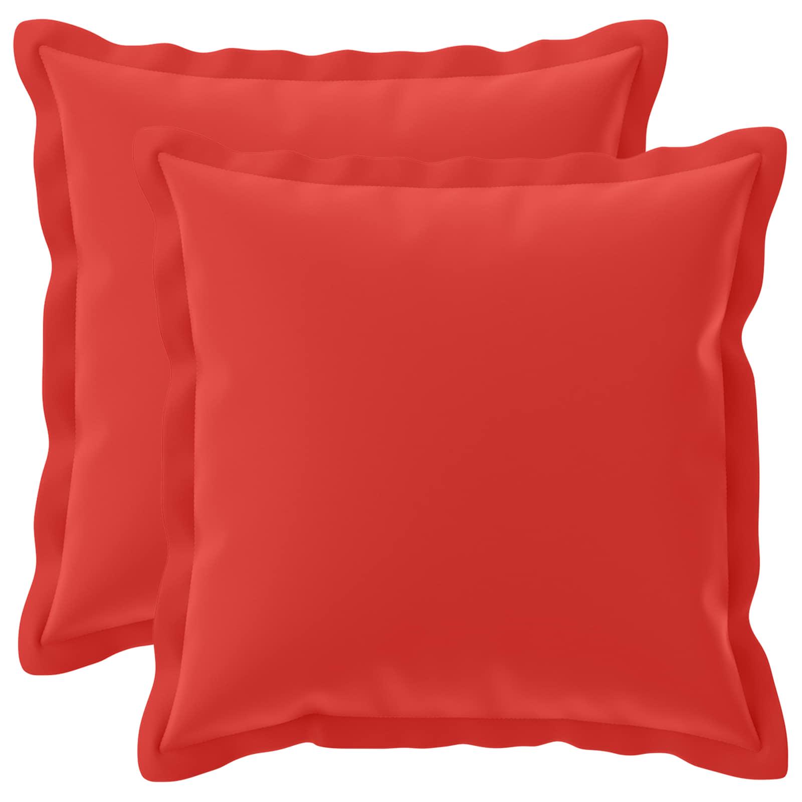 Pudebetræk HOUTEN 2 stk. rød 45 x 45 cm i polyester