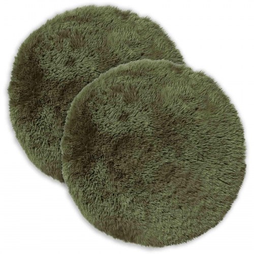 Rund pyntepude HEERLEN 6 stk. 50 cm grøn i PV fleece