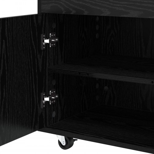 Barvogn i sort eg 60 x 39,5 x 89 cm