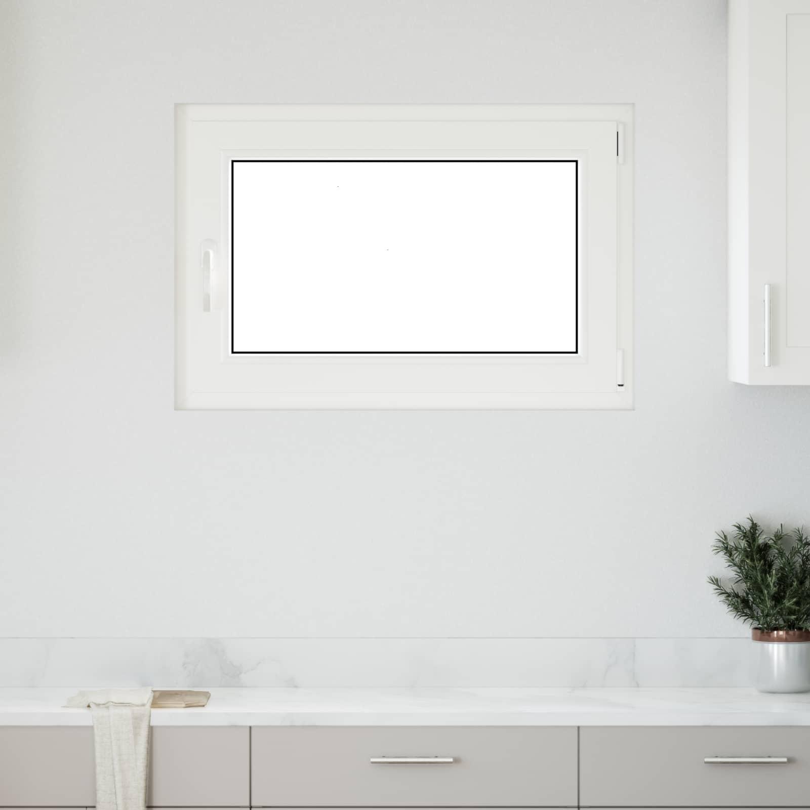 Kip & Drej kældervindue RISOR 90 x 70 cm i PVC og glas