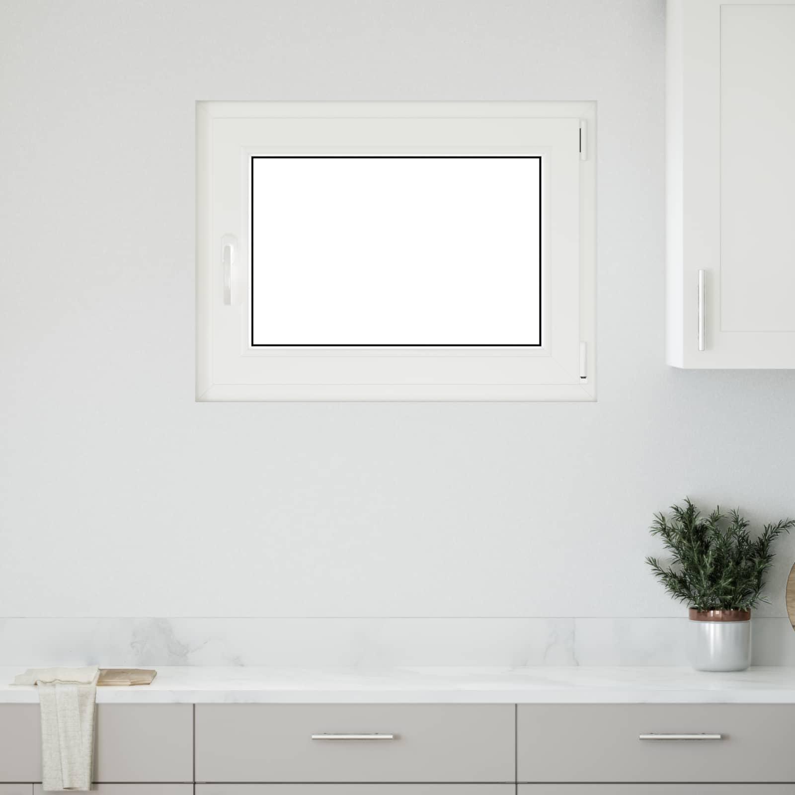 Kip & Drej kældervindue RISOR 80 x 60 cm i PVC og glas