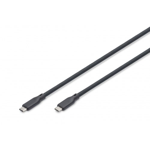 DIGITUS USB-C silikonekabel USB4 version 2.0 80 Gbps 0,5 m sort