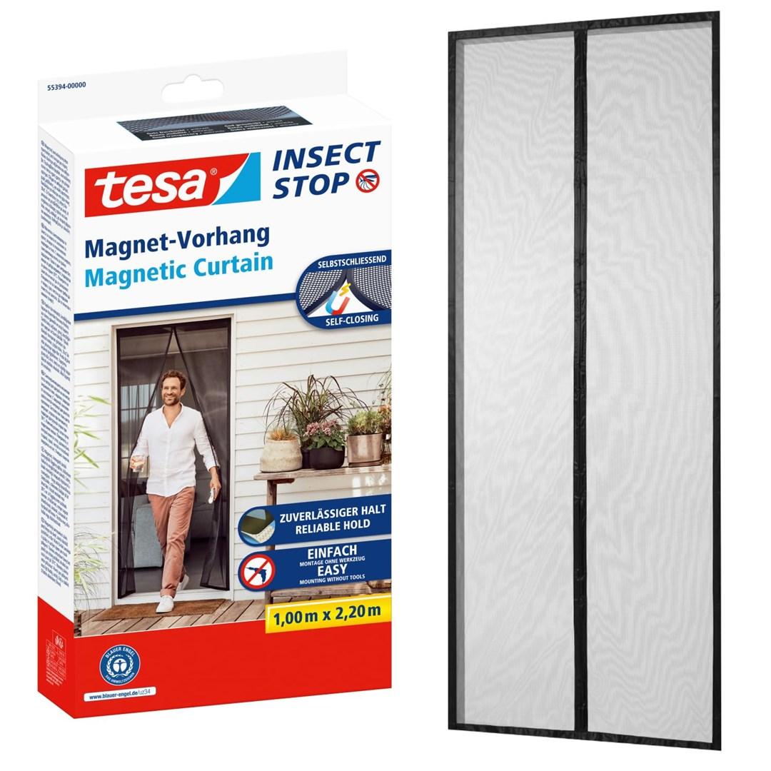 Tesa Insect Stop magnetisk dørgardin 1,00 x 2,20 m antracit