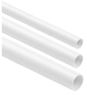 Stift glat installationsrør RL-20 2 m hvid 25 stk