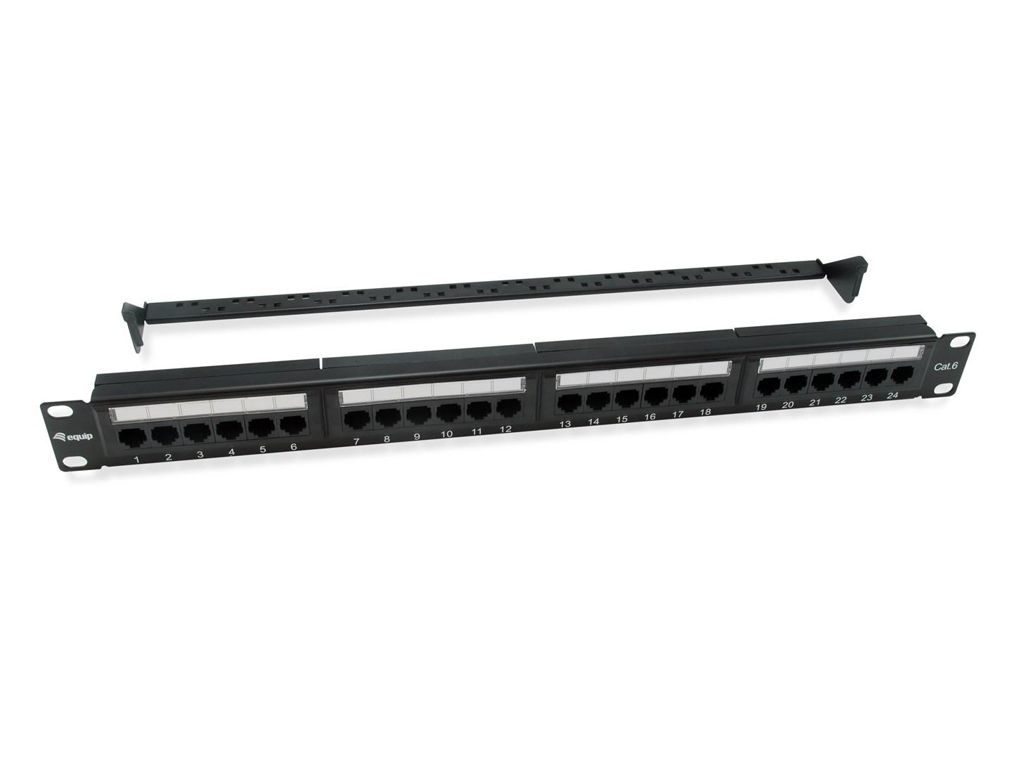 Equip 135426 Cat6 patchpanel 1U med 24 porte