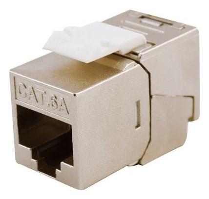 Equip Cat.6A Slim Keystone Jack værktøjsfri skærmet 8 stk.