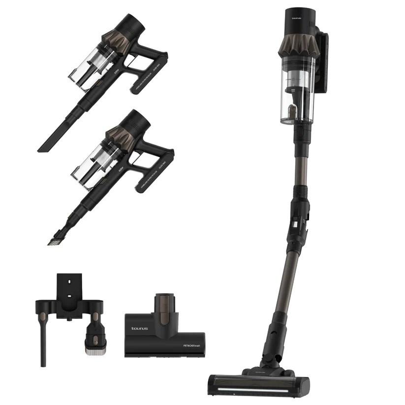 Taurus Homeland X9 Pro Pet & Car Cordless Stick Vacuum Cleaner Battery-powered Dry HEPA Bagless 0.7 l 615 W Black Brown 2.5 Ah