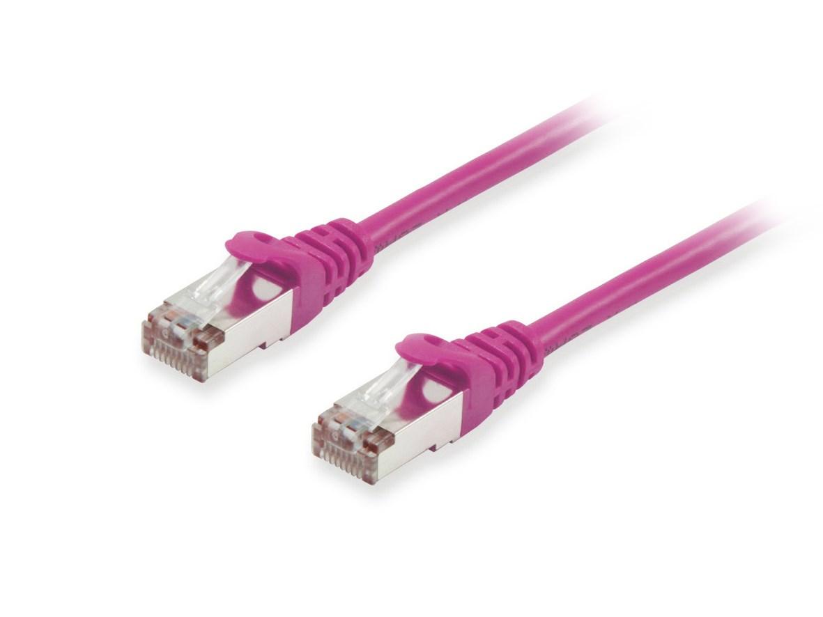 Equip Cat.6A S/FTP netværkskabel RJ45 25 m - lilla