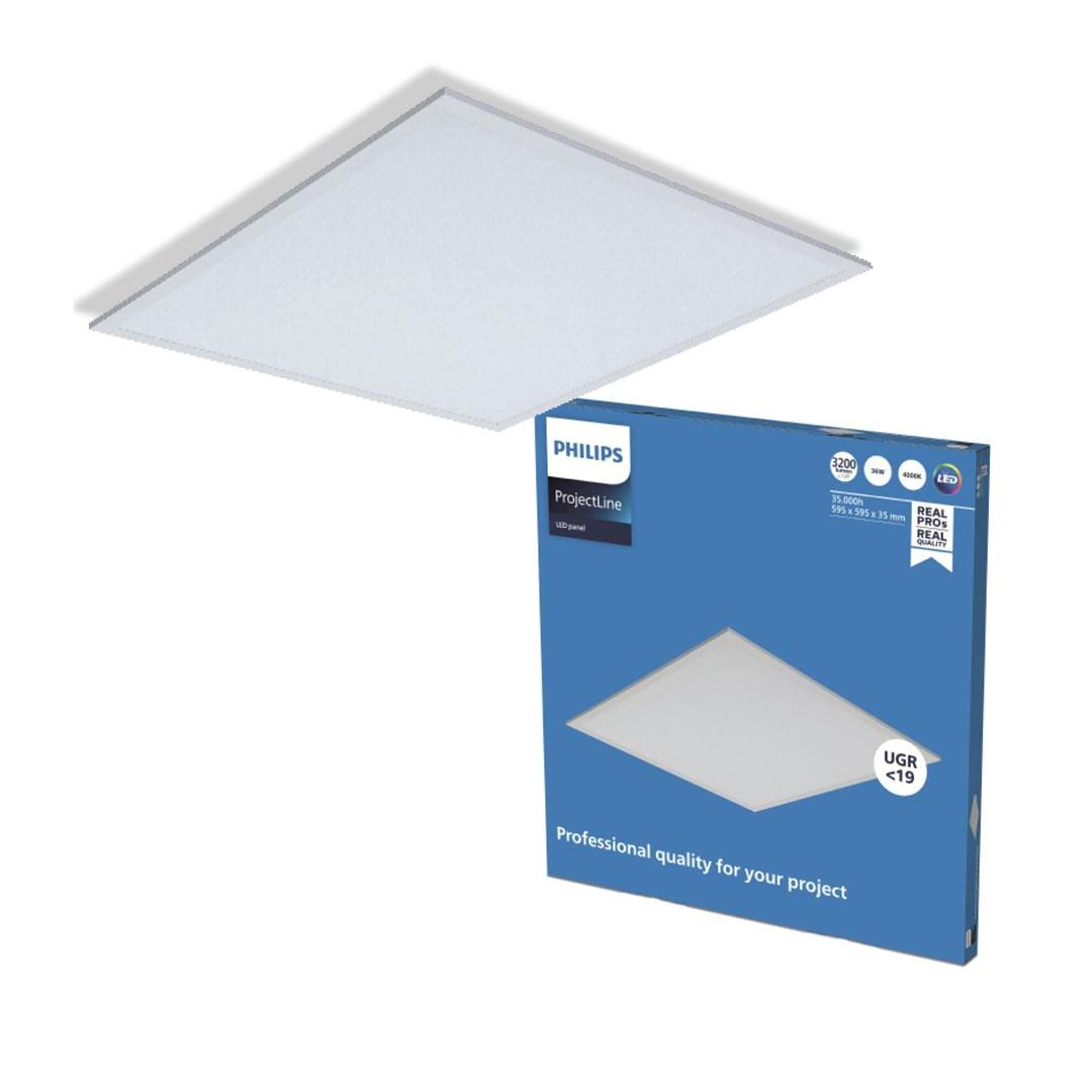 Philips Indbygget panel, Firkant, Loft, Hvid, Metal, IP20, II
