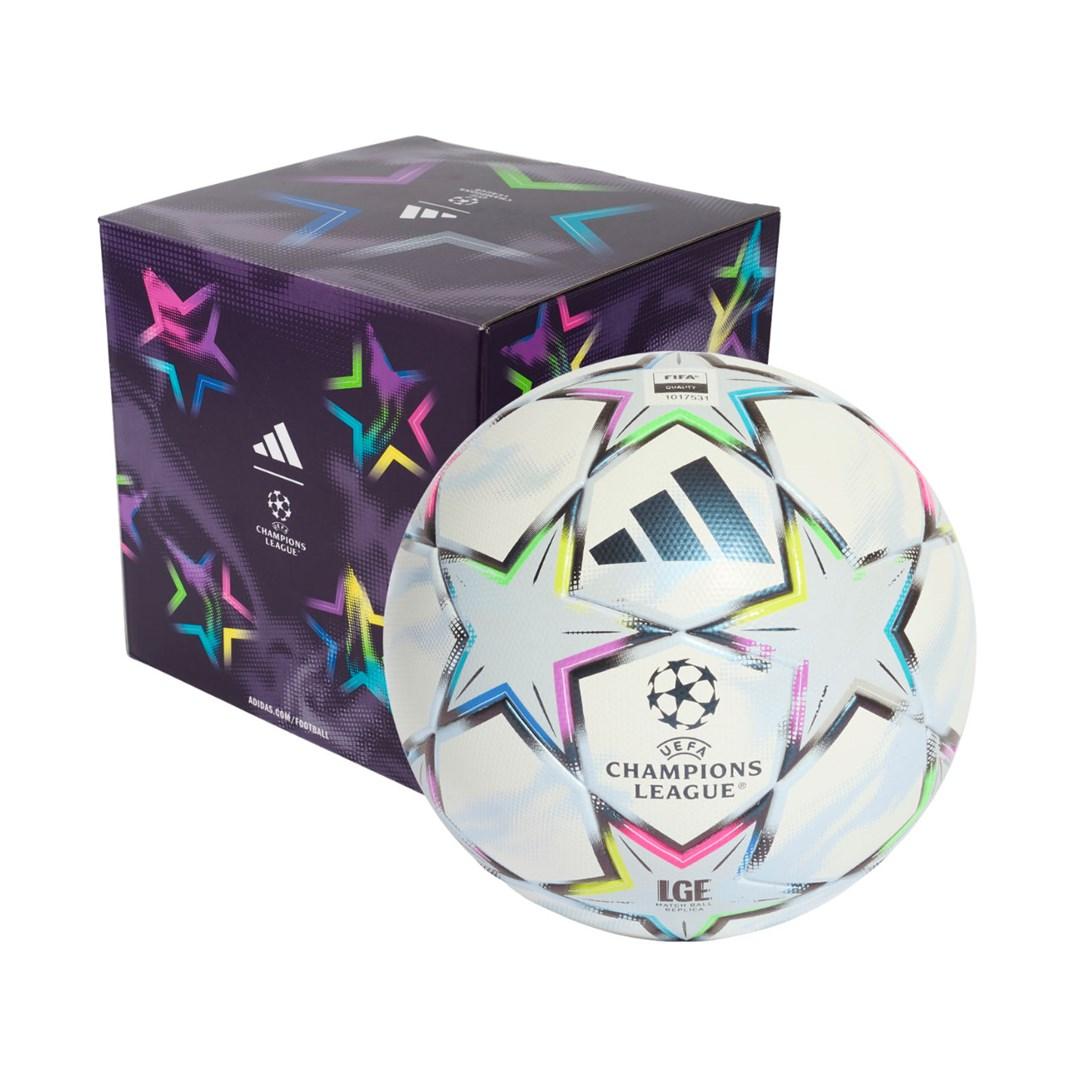 adidas UCL League 26/27 League Stage fodbold str. 4 - hvid/blå/rosa/grøn