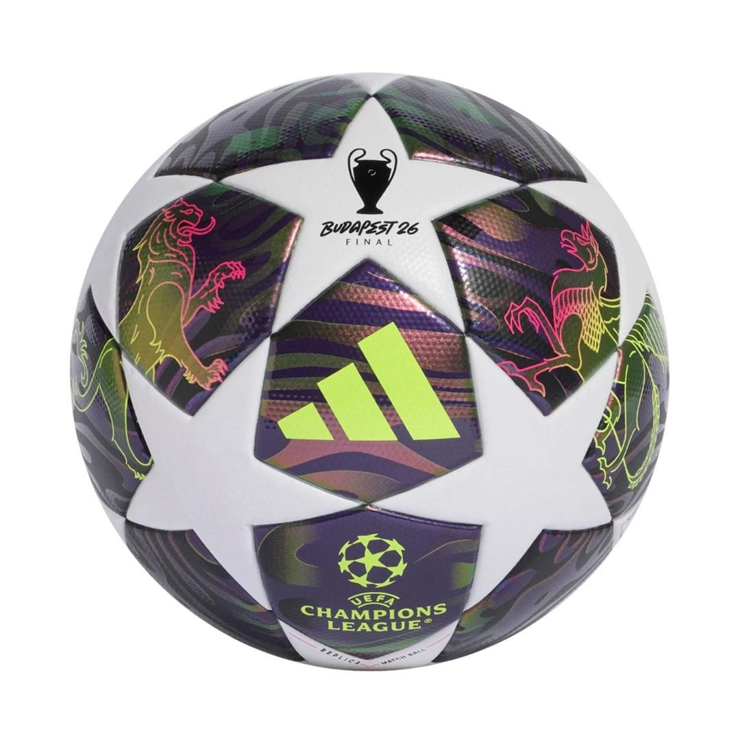 adidas UCL 25/26 Final League fodbold lilla/hvid str. 5