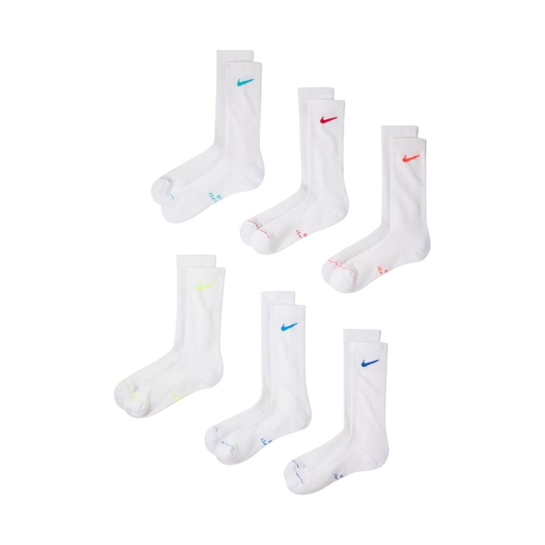 Nike Everyday Elevated strømper 6 par hvid 35-37,5