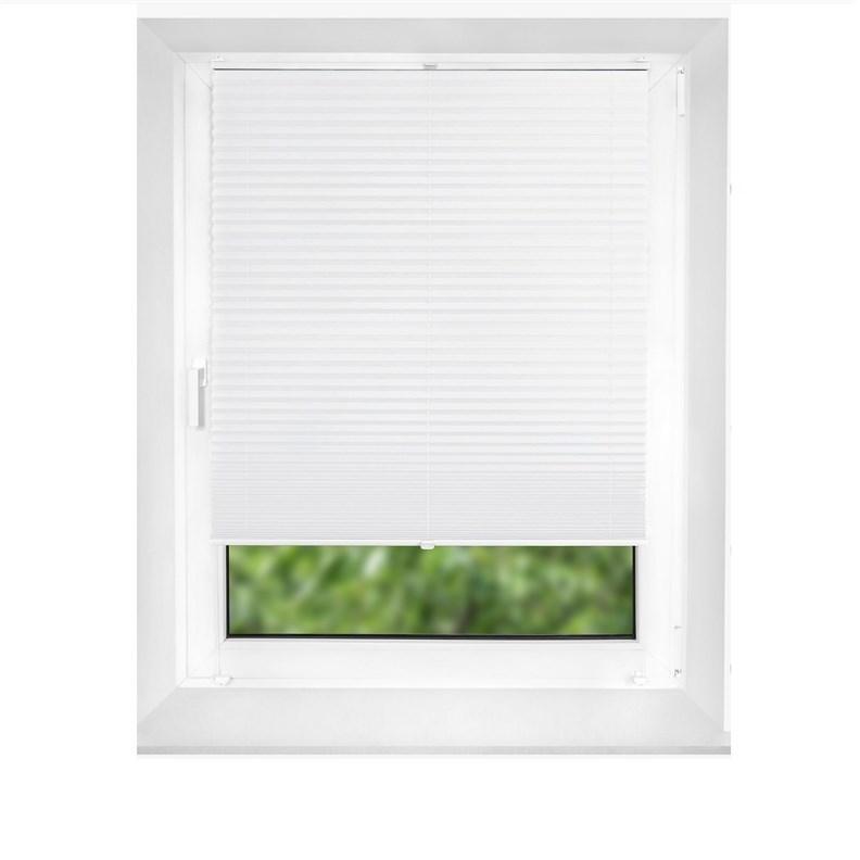Domoletti plissé-gardiner Pearl termo 100x170 hvid