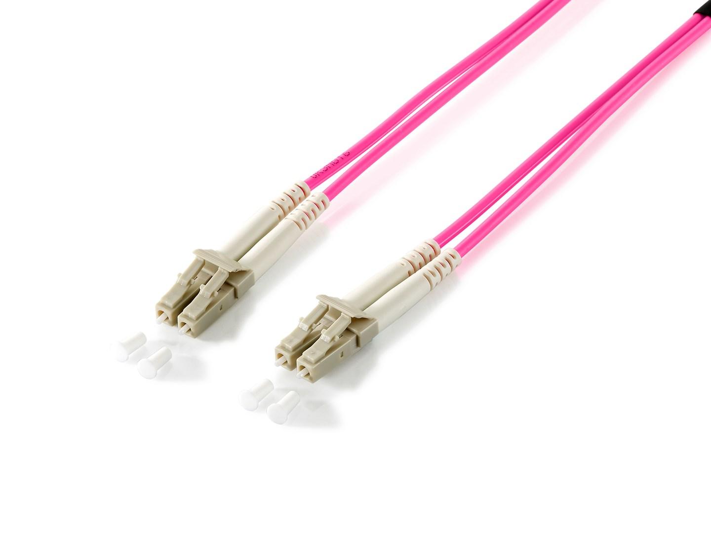Equip LC/LC fiberoptisk patchkabel OM4 15 m