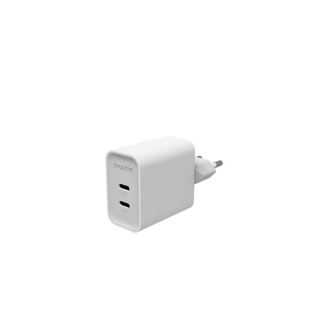 mophie Power Adapter GaN USB-C Dual 45W ROC 2026 White EU?