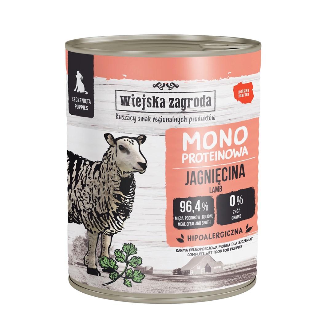Wiejska Zagroda Mono Puppy Lam 800 g vådfoder til hvalpe