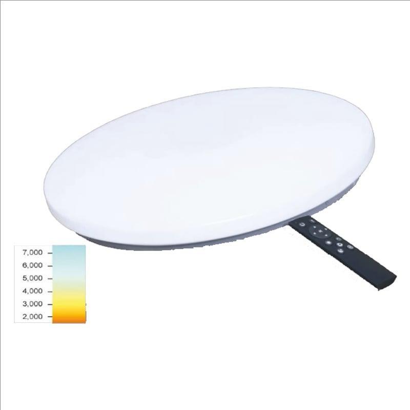 LED loftlampe Sopot 2 x 36 W Ø50 cm H 7,5 cm