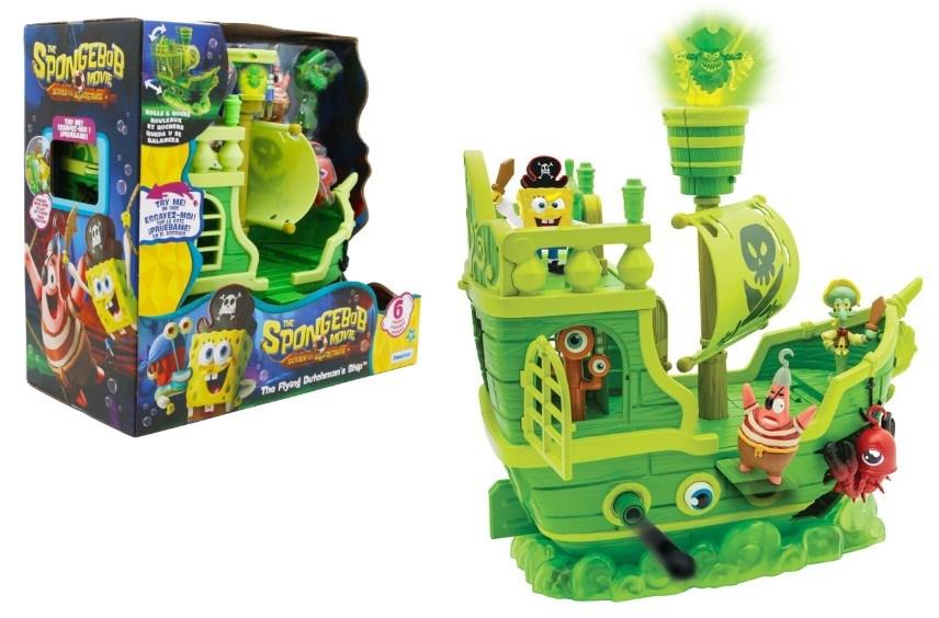 SpongeBob Den Flyvende Hollænder legetøjsskib med 6 figurer