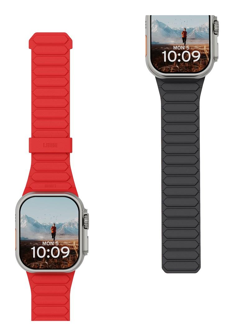 UAG smartwatch-rem i silikone til Apple - Ash/Active Lava