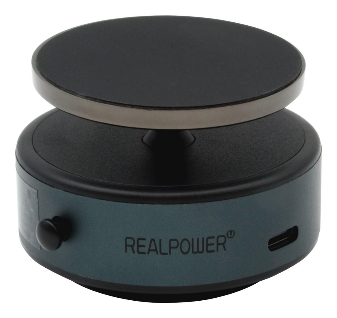 RealPower MH-1 magnetisk mobilholder til bil med trådløs opladning - sort