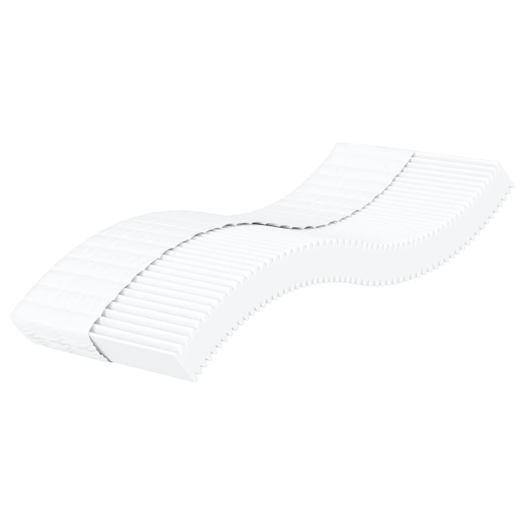 Skummadras 100×200 cm - vendbar H2/H3, hvid