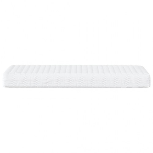 Skummadras 100×200 cm - vendbar H2/H3, hvid (OUTLET A)