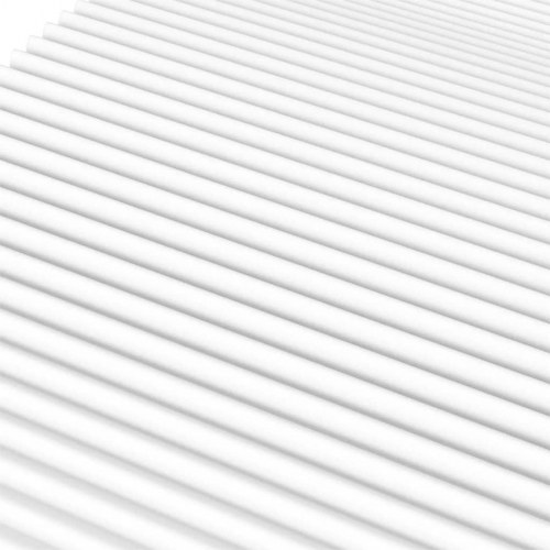 Skummadras 100×200 cm - vendbar H2/H3, hvid (OUTLET A)