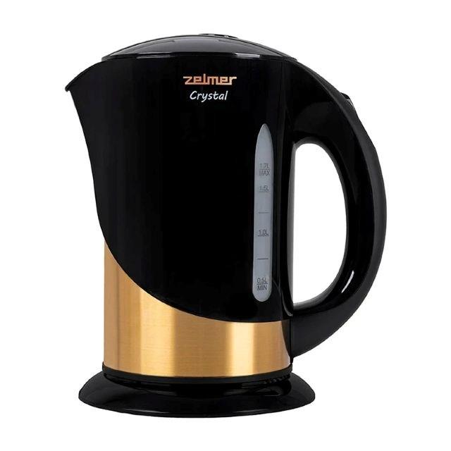 Zelmer ZCK7630 Crystal Gold 1.7-litre 2200W electric kettle black and gold
