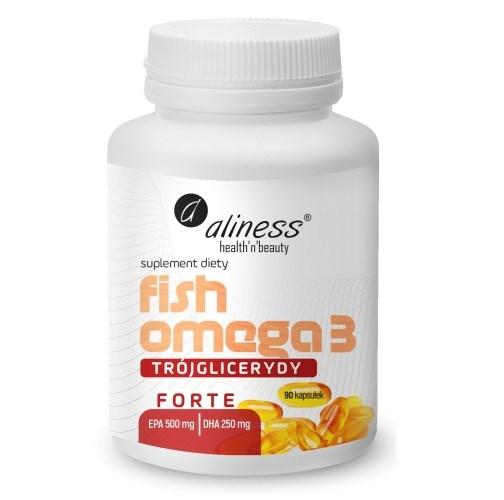 Aliness Fish Omega 3 FORTE Triglycerider 500/250 mg x 90 kapsler