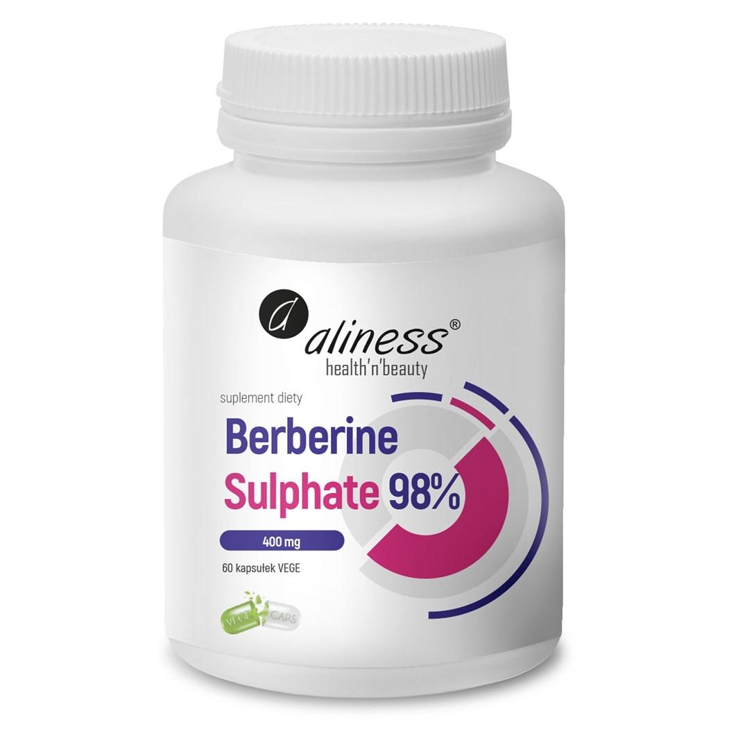 Aliness Berberine Sulphate 98 % 400 mg kosttilskud - 60 kapsler