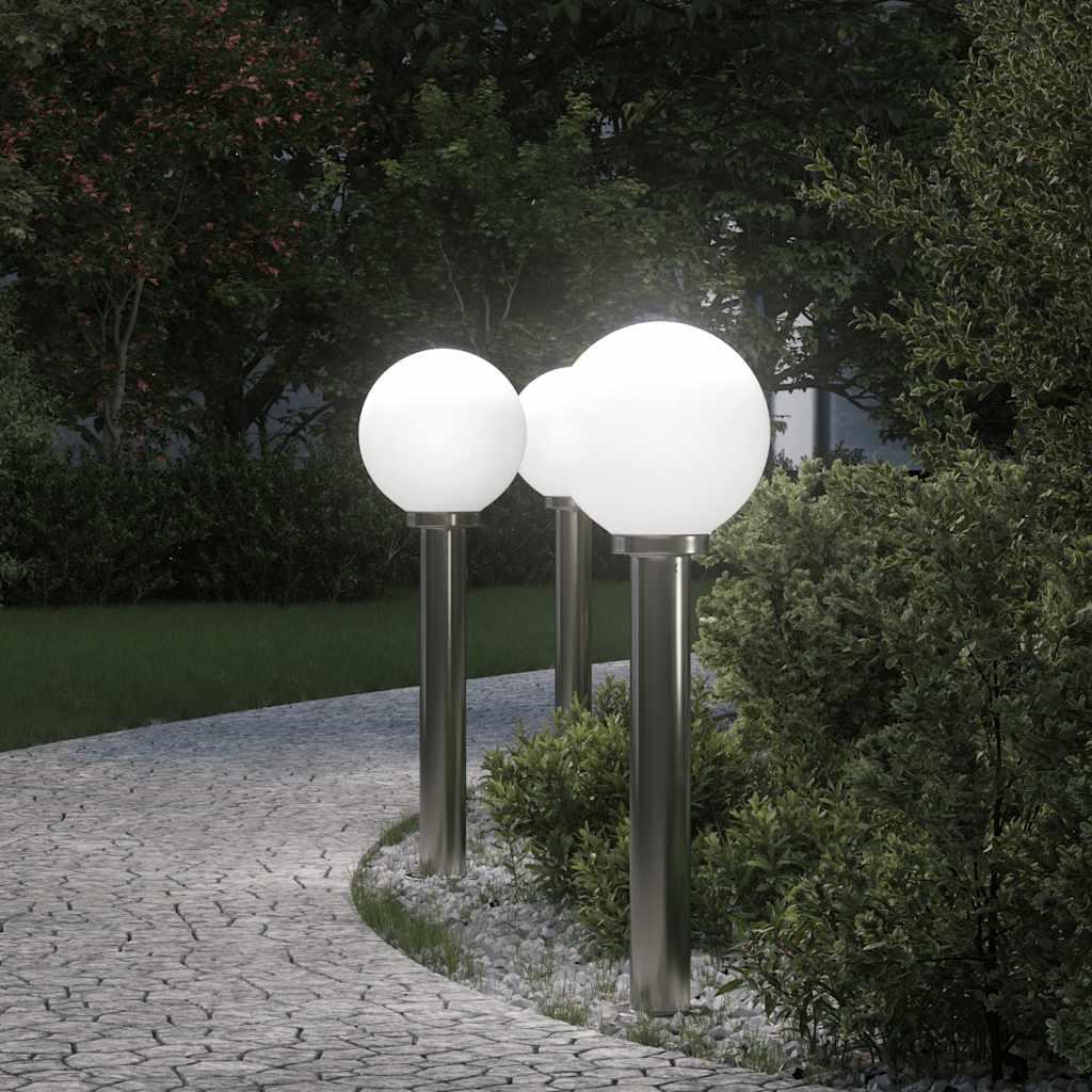 Pullertlamper 3 stk. 80 cm i rustfrit stål IP44
