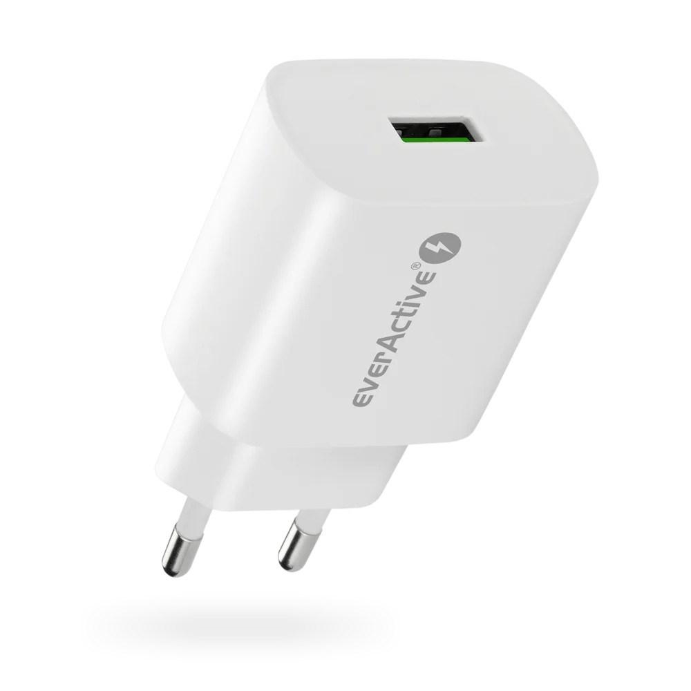 everActive USB-oplader Quick Charge 3.0 18 W hvid