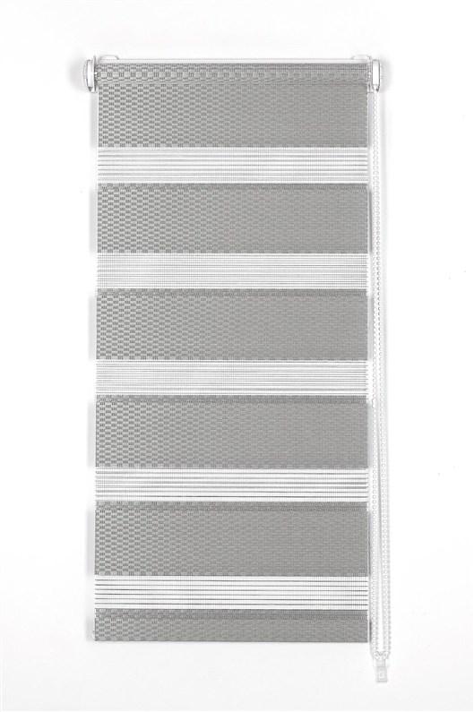 Rullegardin Rattan dag/nat 100 x 230 cm grå