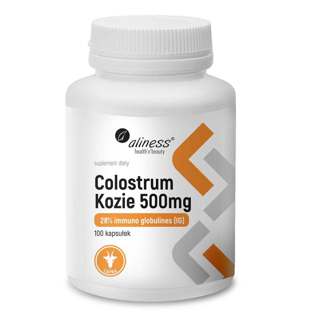 Aliness Gedekolostrum IG 28% 500 mg kosttilskud 100 kapsler