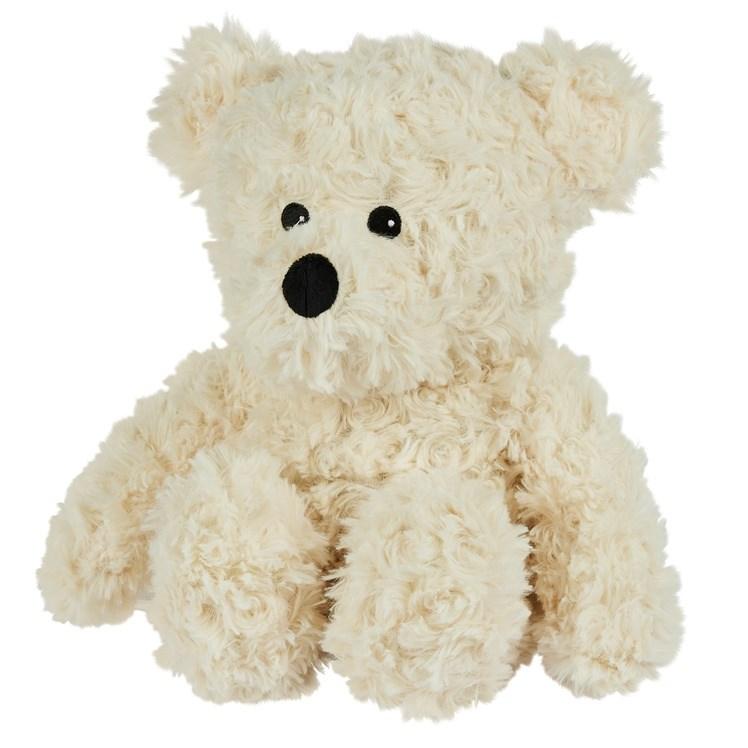 Clementoni Warmies opvarmet bamse i cremefarve krøller (stor)