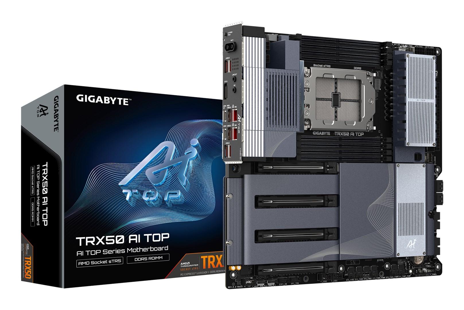Gigabyte TRX50 AI TOP bundkort til AMD Ryzen Threadripper PRO 7000
