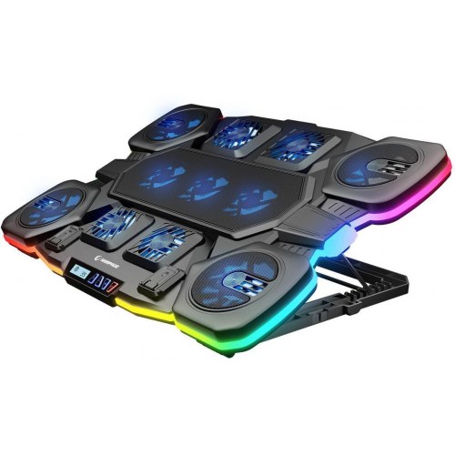 Rampage GLACIERS50 laptopkøler til 14-17" gaming-laptop - sort
