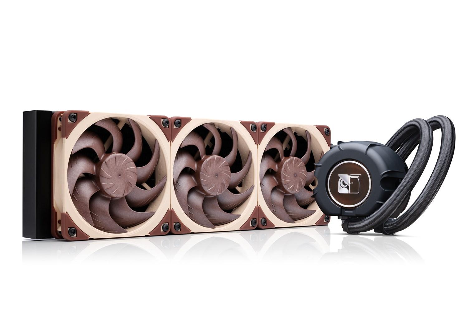 Noctua NL-LC1-36 all-in-one væskekøler til processor med 3 x 12 cm blæsere - brun