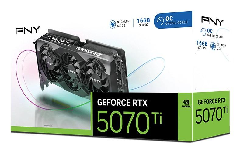 PNY GeForce RTX 5070 Ti OC 16 GB GDDR7 grafikkort